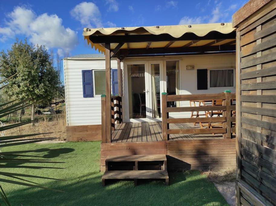 Mobil-Home Dans Un Beau Cadre A 15 Km Des Plages. ลูเนล ภายนอก รูปภาพ